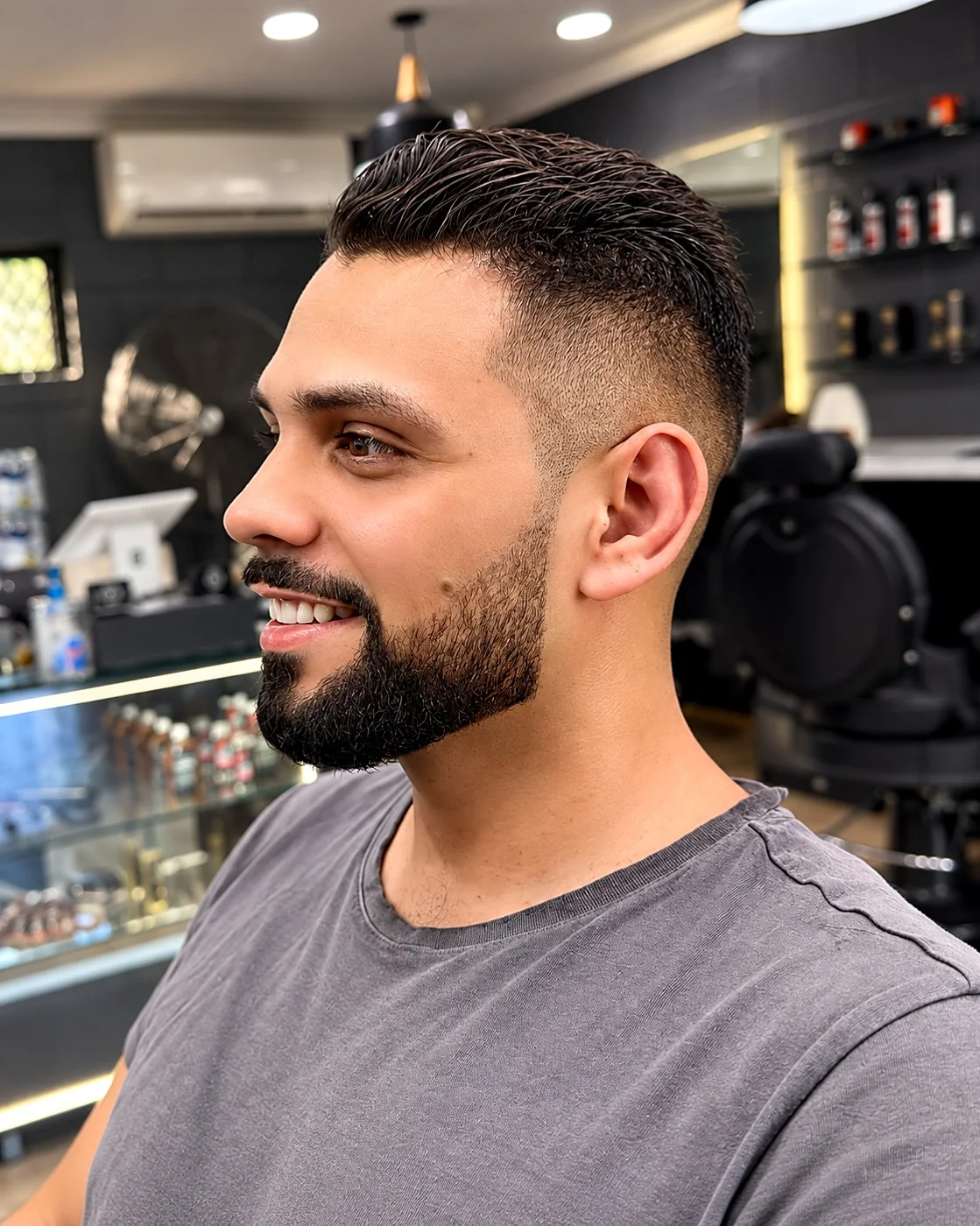 Fresh skin fade and full beard